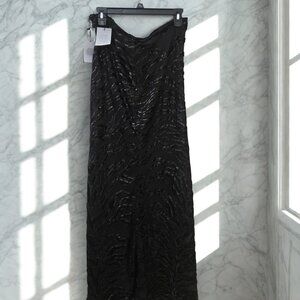✨ NBD “The Mira” Black Sequin Maxi Skirt – Elegant Evening Glam ✨